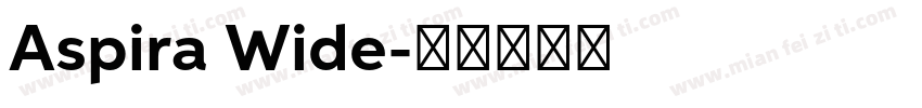 Aspira Wide字体转换